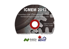 Proceedings of the 2nd International Conference on Mechanical Engineering and Mechatronics (ICMEM’13)
